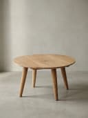 KADIMA DESIGN Couchtisch Rund Massivholz Akazie Braun Bild 3