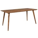 KADIMA DESIGN Esstisch SAVIO Massivholz Retro Landhausstil Braun Bild 1