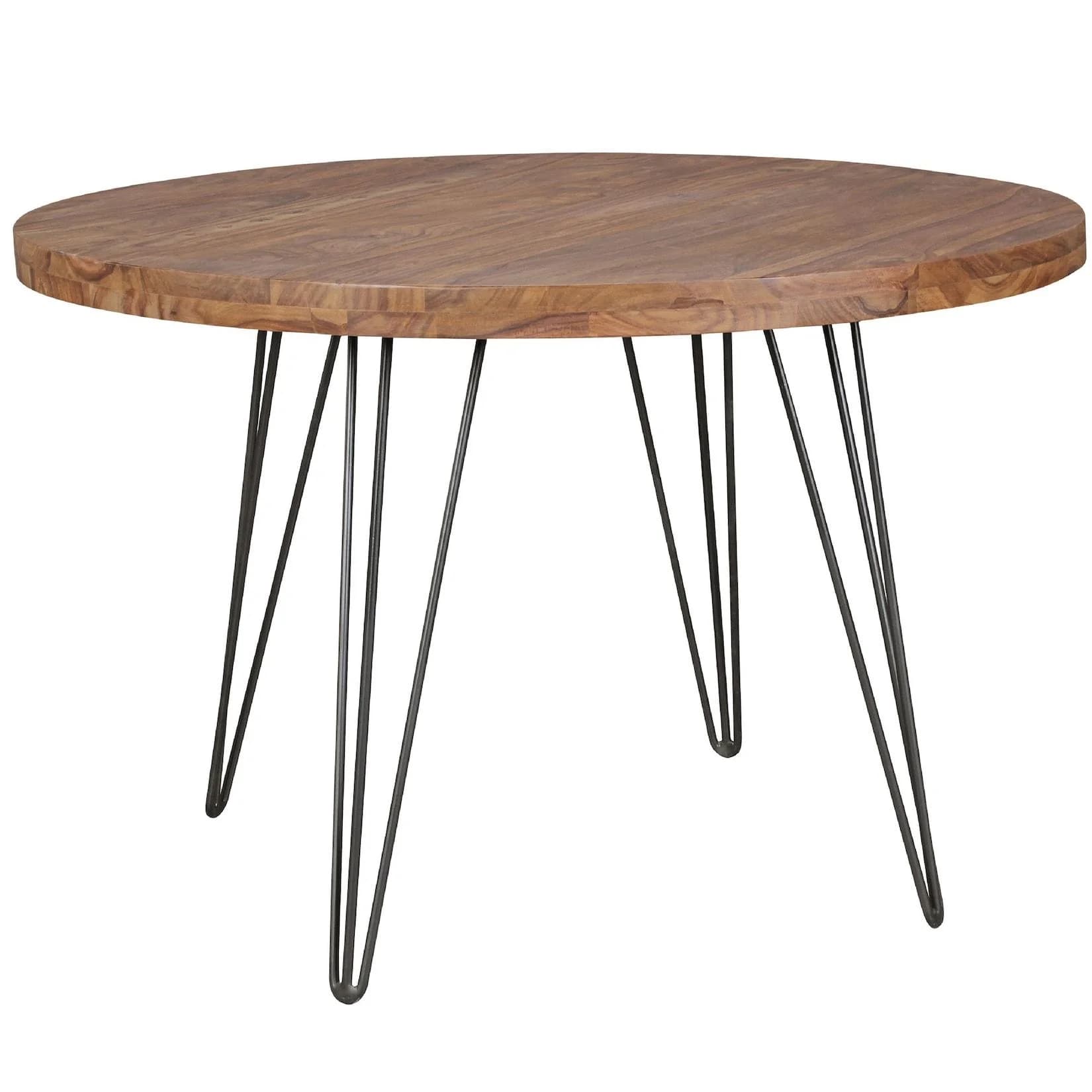 KADIMA DESIGN Massivholz Esszimmertisch Landhaus Look Rund