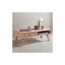 KADIMA DESIGN Couchtisch Massivholz Akazie mit Schublade Bild 1