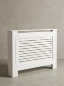 KADIMA DESIGN Heizkörperverkleidung Weiß Lamellen-Muster MDF Bild 3