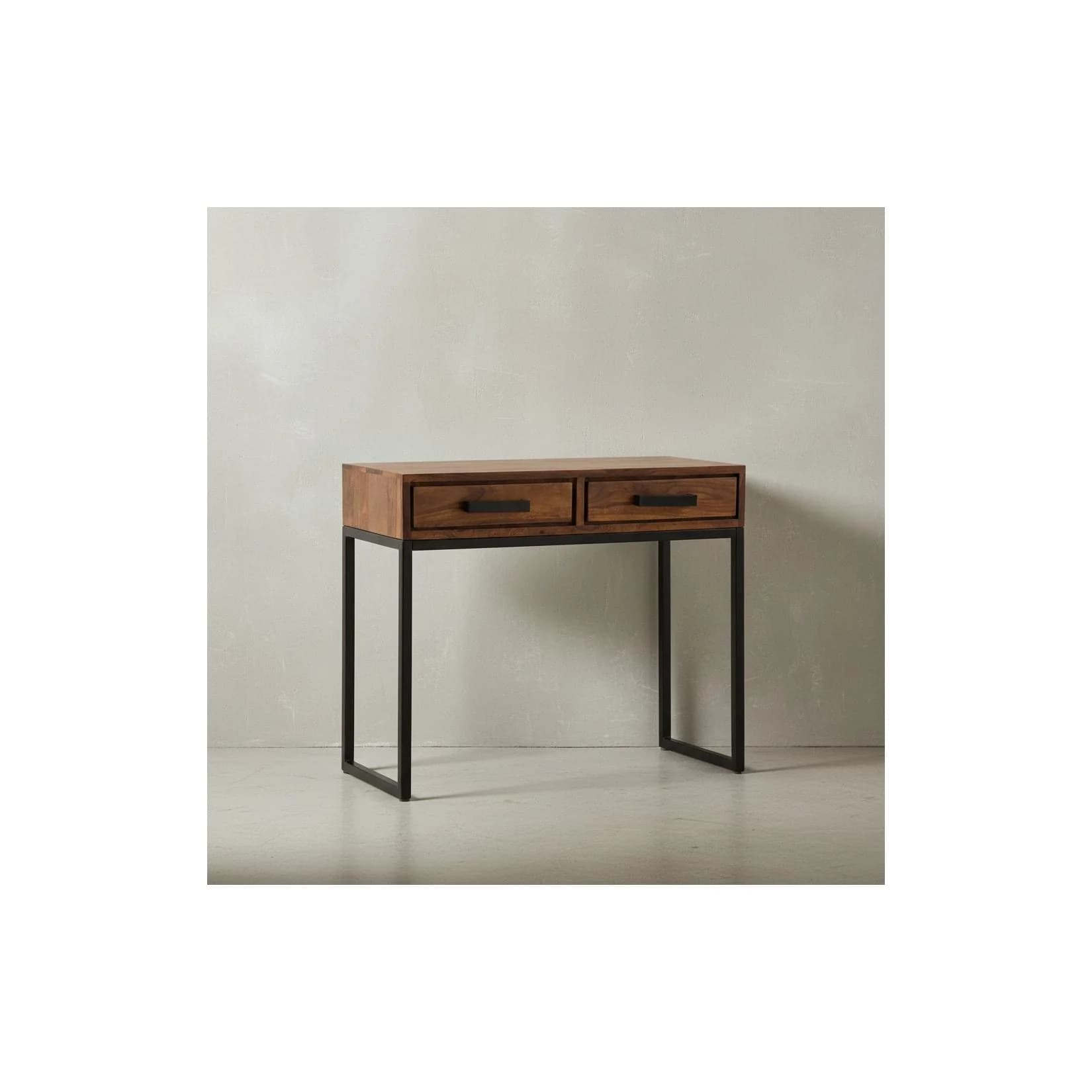 KADIMA DESIGN Konsolentisch Sheeshamholz Schwarz Industrial