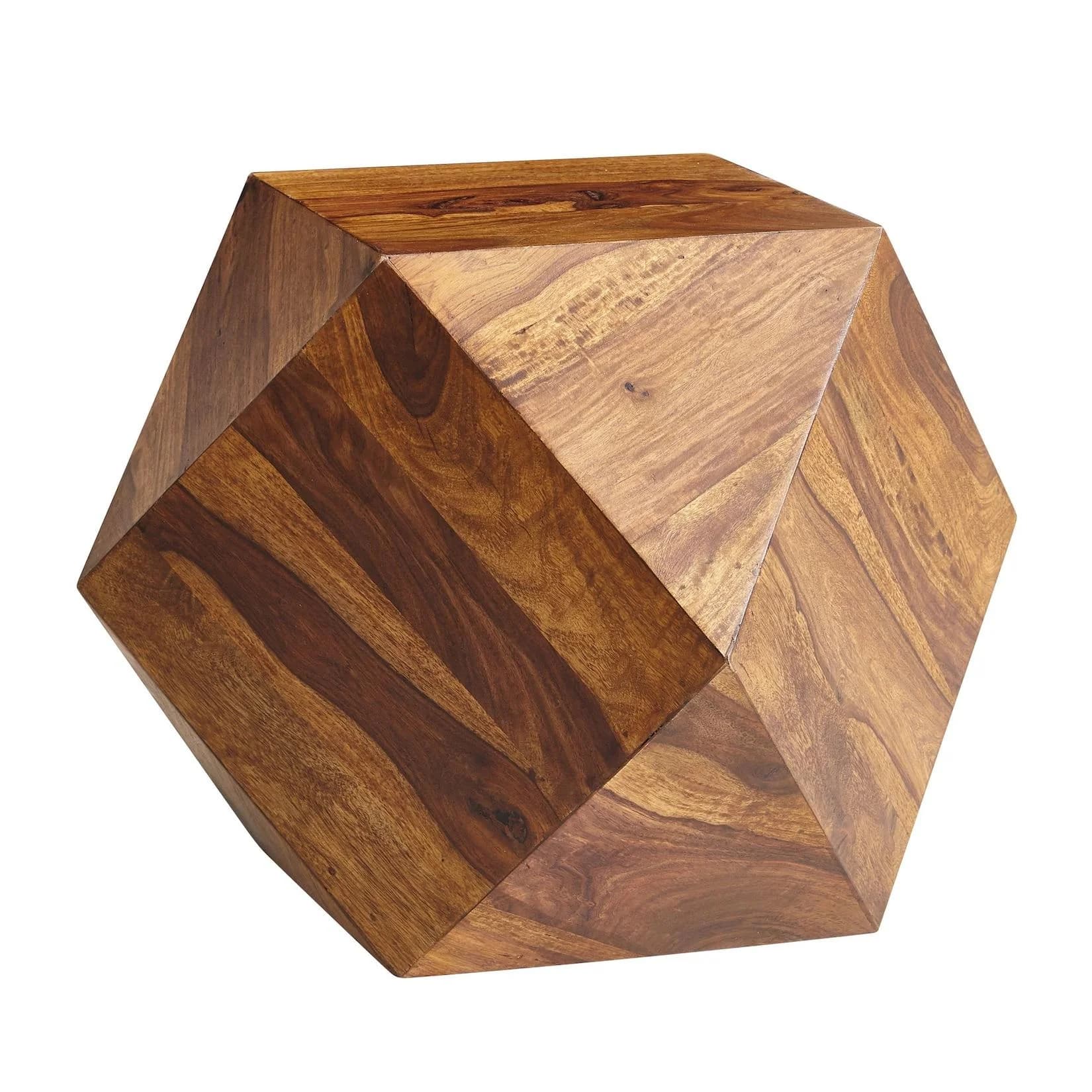 KADIMA DESIGN Sheeshamholz Couchtisch Diamant-Design