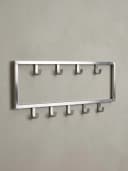 KADIMA DESIGN Wandgarderobe aus poliertem Stahl in Silber Bild 3