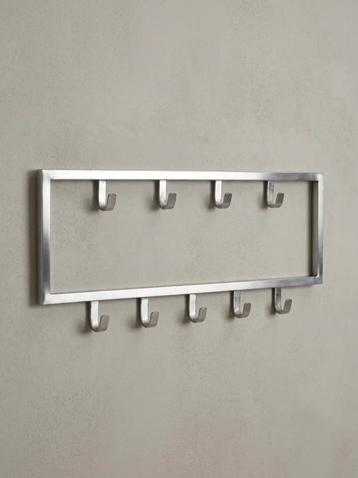 KADIMA DESIGN Wandgarderobe aus poliertem Stahl in Silber - Bild 3