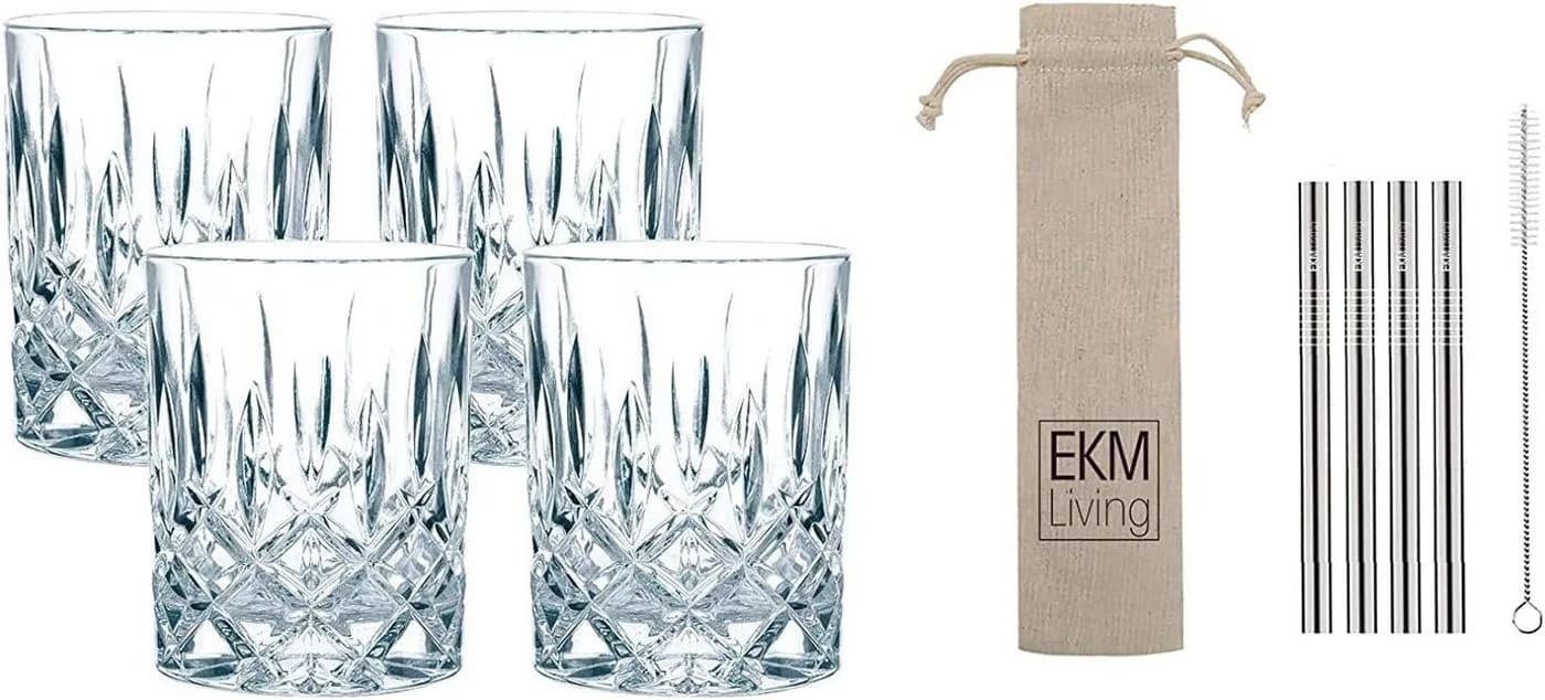 Nachtmann Whiskyglas 4er Set Noblesse Silber