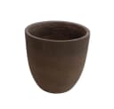 Schweng Blumentopf Zement Dunkelbraun Rund Bild 2