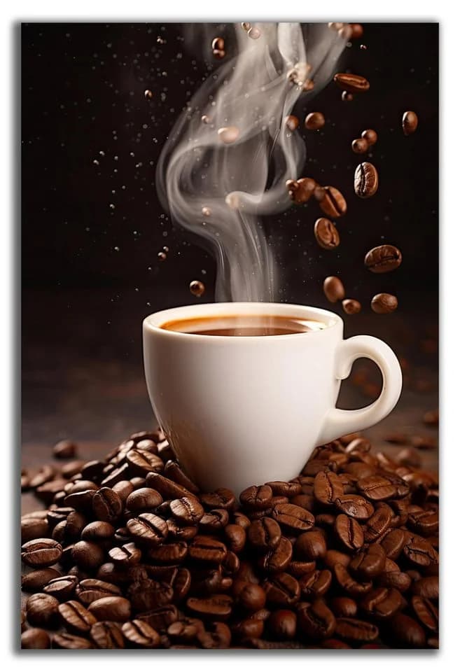 DARO Design Wandbild Kaffee Bohnen Tasse Modern - Bild 3