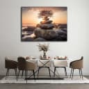DARO Design Leinwandbild Modern Abstrakt Gold Braun Bild 1