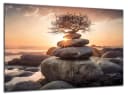 DARO Design Leinwandbild Modern Abstrakt Gold Braun Bild 2