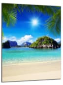 DARO Design Leinwandbild Abstrakt Strand Berge Modern Boho Wandbild Bild 2