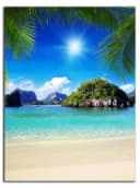 DARO Design Leinwandbild Abstrakt Strand Berge Modern Boho Wandbild Bild 3