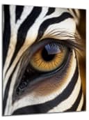 DARO Abstraktes Leinwandbild Zebra Motiv Modern Wanddeko Bild 2