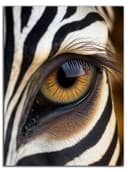 DARO Abstraktes Leinwandbild Zebra Motiv Modern Wanddeko Bild 3