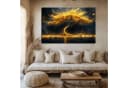 DARO Design Leinwandbild Abstrakt Gold Schwarz Modern Bild 3