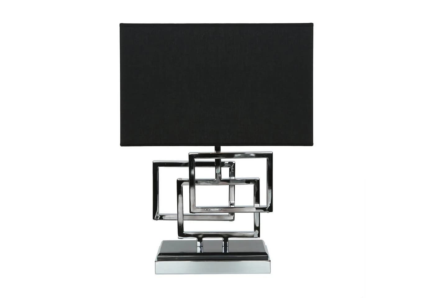 Licht-Erlebnisse Nachttischlampe TEVELL Modern Silber Schwarz E27 - Bild 2