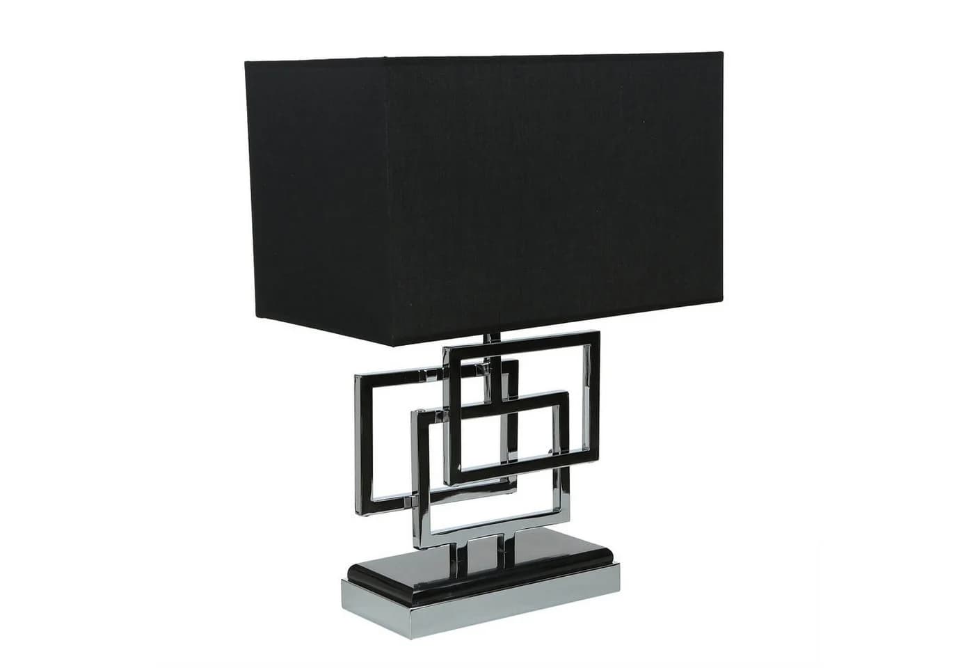 Licht-Erlebnisse Nachttischlampe TEVELL Modern Silber Schwarz E27 - Bild 3