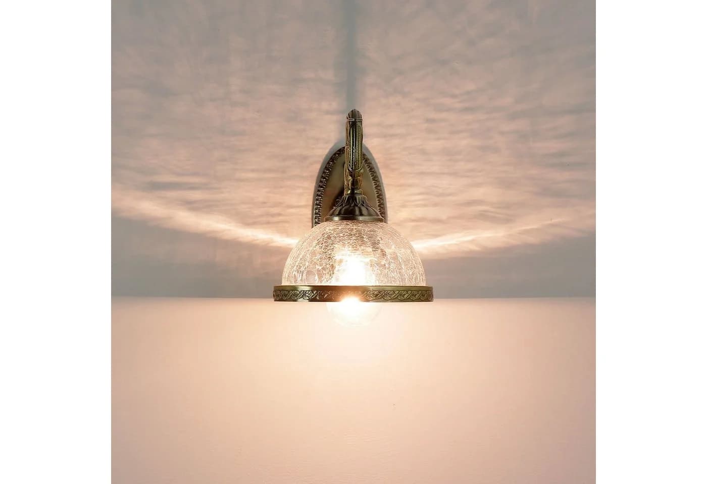 Licht-Erlebnisse Wandleuchte CHARLES Messing Jugendstil - Bild 4