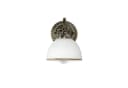 Licht-Erlebnisse Wandleuchte LOUIS Jugendstil Messing Glas Bild 3