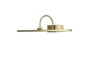 Licht-Erlebnisse Bilderleuchte GWENDI LED Wandlampe Messing Antik Jugendstil Bild 2