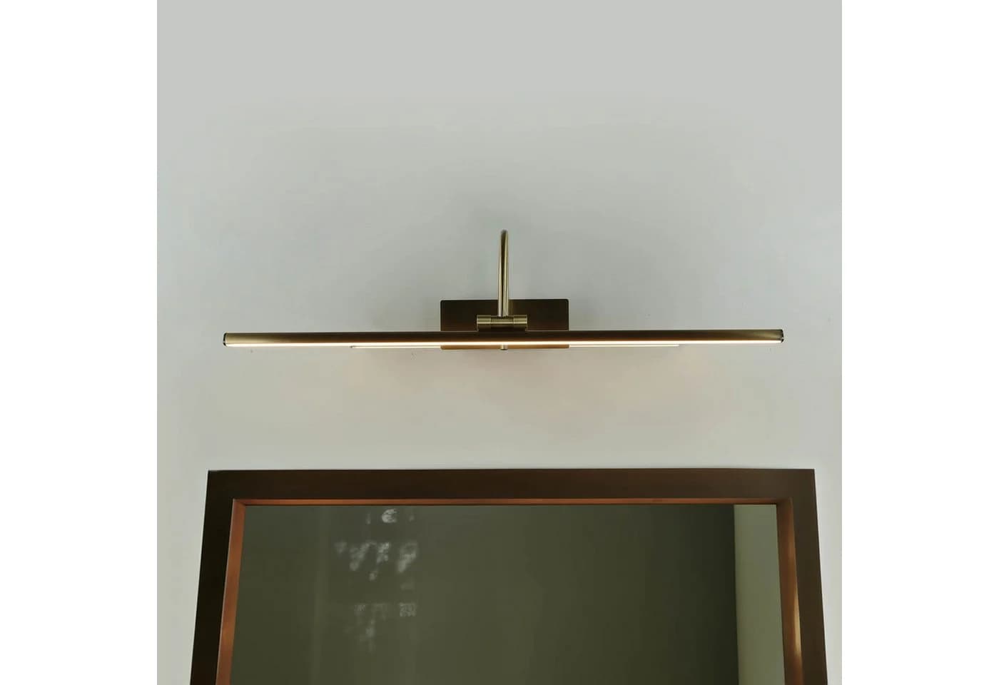 Licht-Erlebnisse Bilderleuchte GWENDI LED Wandlampe Messing Antik Jugendstil - Bild 4