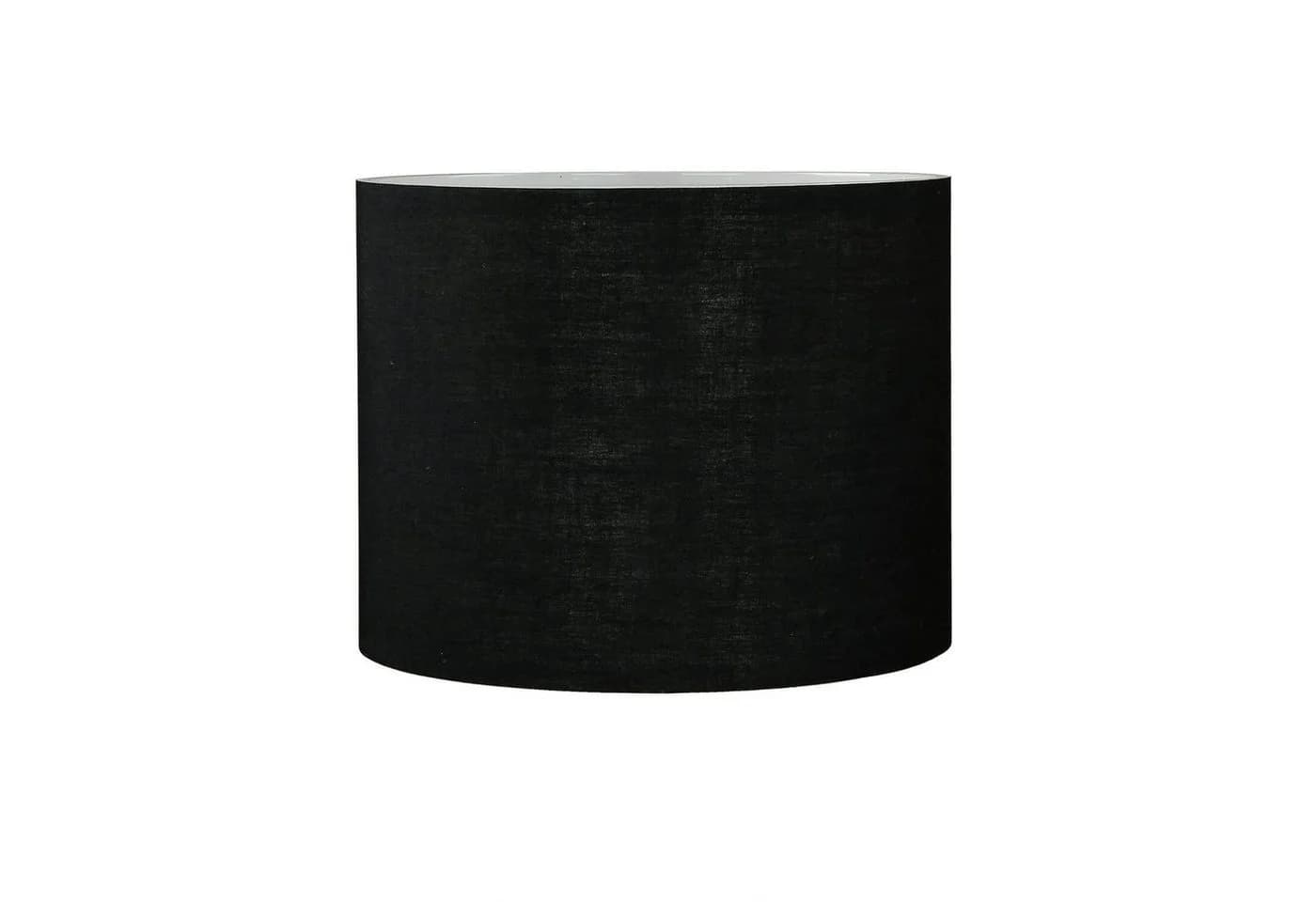 Licht-Erlebnisse Lampenschirm BASIC Stoffschirm mit Klettverschluss Ø25cm Adapter für E14 E27 Schwarz - Bild 2
