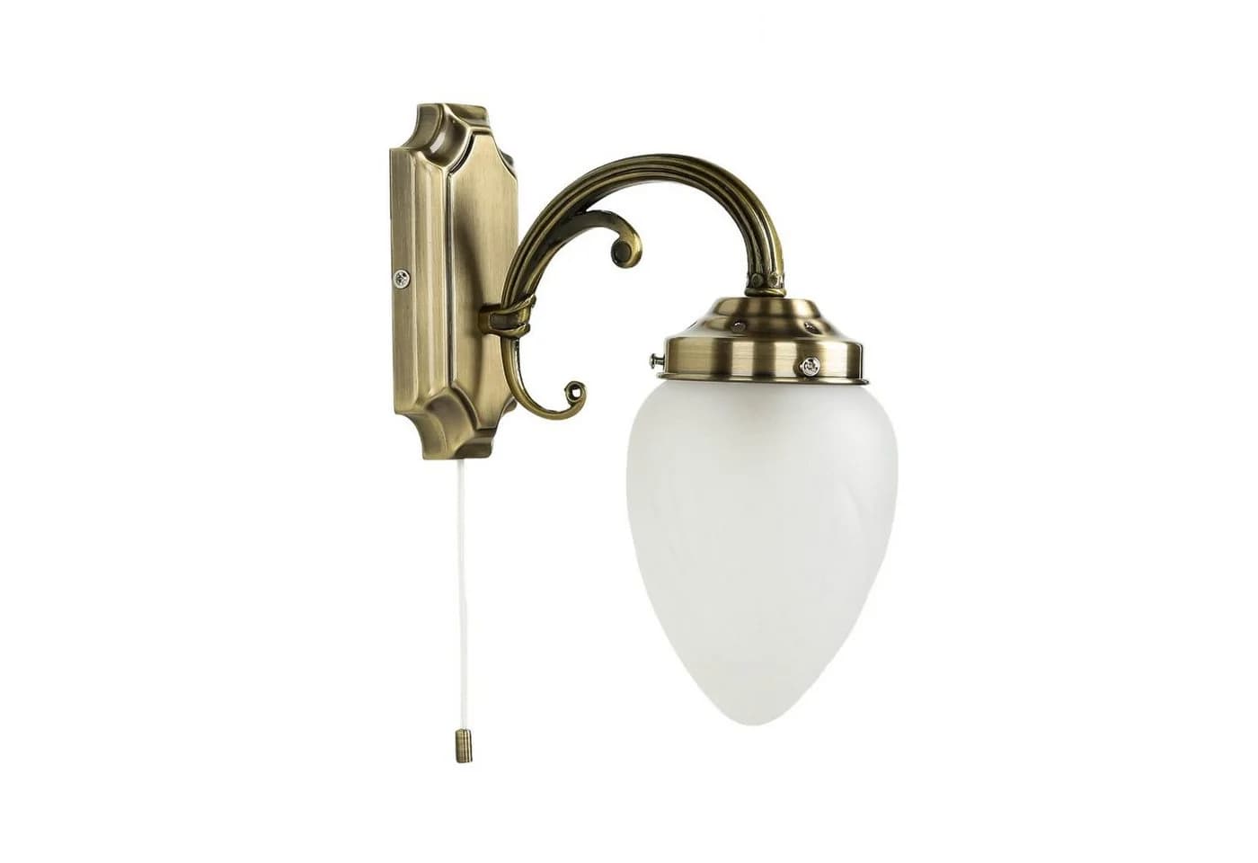 Licht-Erlebnisse Wandleuchte MAHJA Bronze Glas Metall Jugendstil - Bild 2