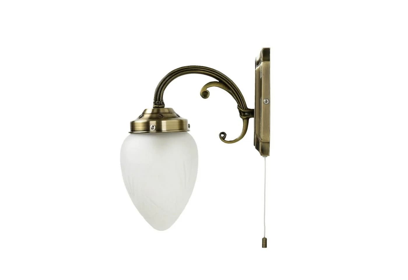 Licht-Erlebnisse Wandleuchte MAHJA Bronze Glas Metall Jugendstil - Bild 5
