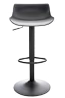 CLP Barhocker Aveiro 2er Set Höhenverstellbar Schwarz/Weiß Bild 2