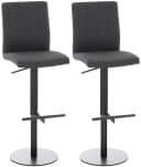 CLP Barhocker Cadiz 2er Set höhenverstellbar grau Bild 2