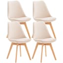 CLP Esszimmerstuhl Linares 4er Set Buchenholz Gestell Modern Bild 1