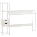 CLP Schreibtisch Widnes Industrial Weiß mit Regal und Stauraum Bild 1