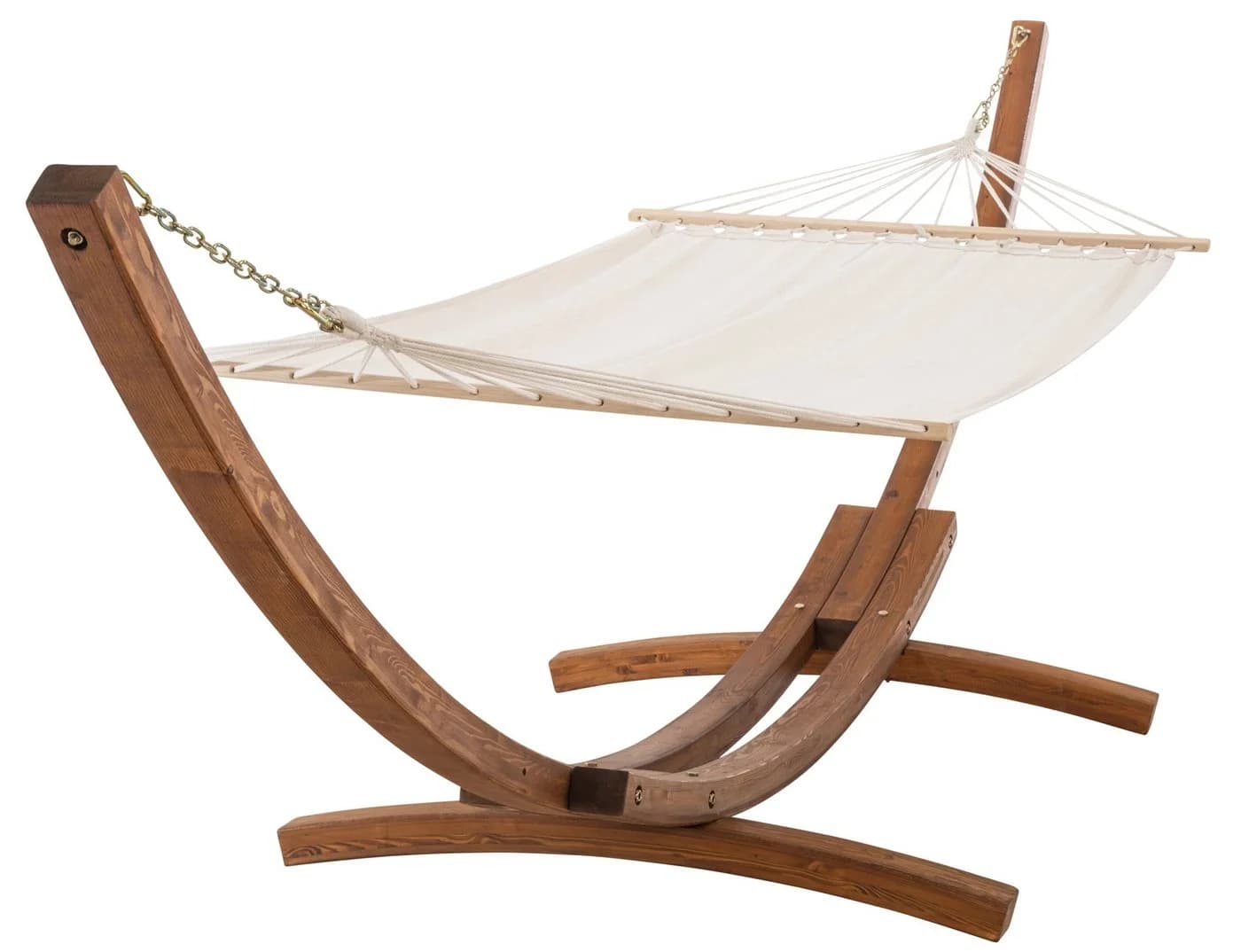 CLP Hängematte Miramar mit Eukalyptus-Gestell, beige, 150 kg belastbar