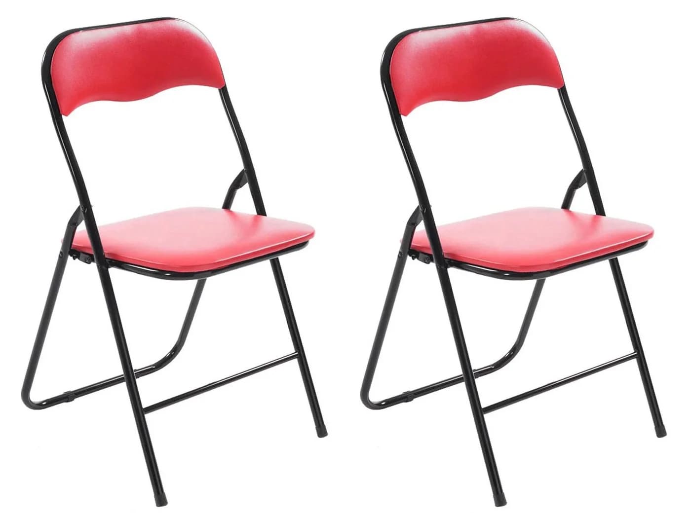 CLP Klappstuhl Felix 2er Set Rot/Schwarz Gepolstert - Bild 2