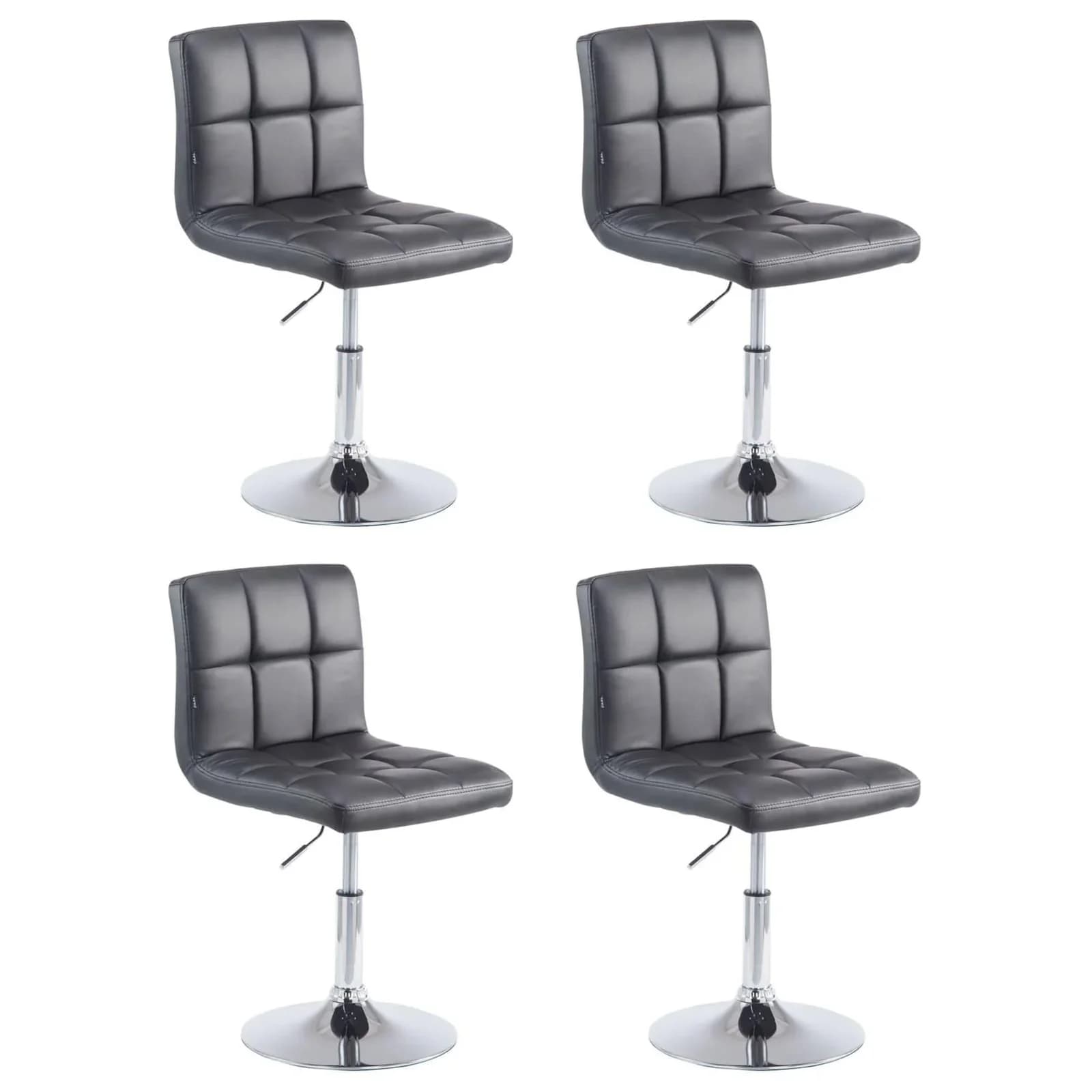 CLP 4er Set Drehstühle Palma V2 Kunstleder Höhenverstellbar Modern