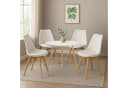 CLP Essgruppe Lansgar 1 Tisch 80 cm 4 Stühle Buchenholz Bild 5