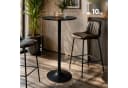 CLP Bartisch Stehtisch Rund Holz Metall Schwarz Bild 1