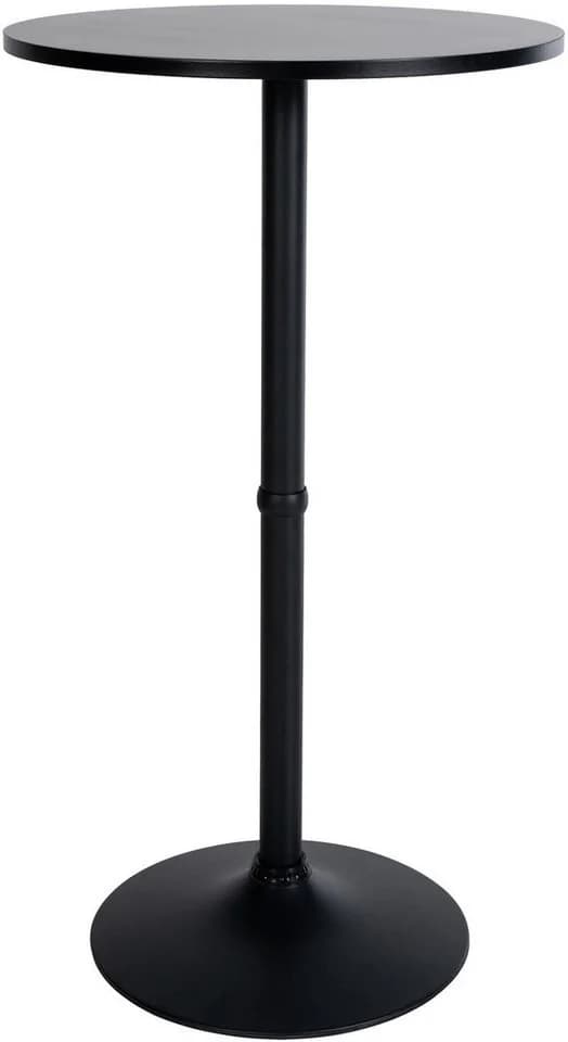 CLP Bartisch Stehtisch Rund Holz Metall Schwarz - Bild 2