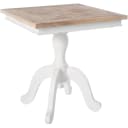 CLP Bistrotisch Grasby Shabby Chic Weiß/Naturholz Quadratisch Bild 1