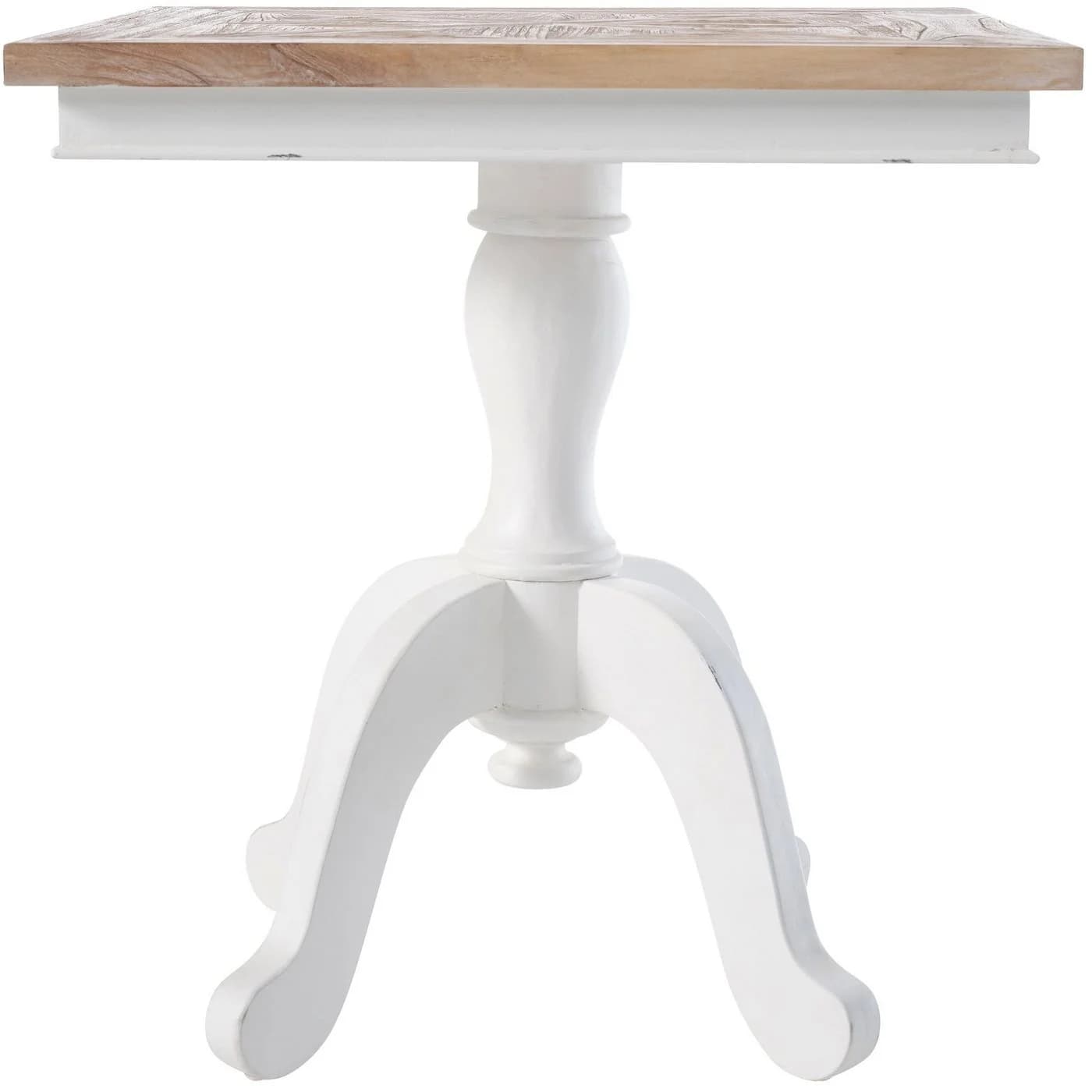 CLP Bistrotisch Grasby Shabby Chic Weiß/Naturholz Quadratisch - Bild 5