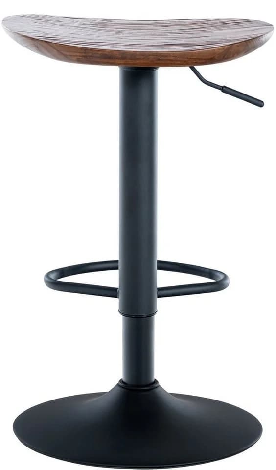 CLP 2er Set Barhocker Skelde - Höhenverstellbar Mit Fußstütze - Holzsitz - Bild 4