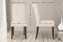 CLP Esszimmerstuhl LISBURN 2er Set Beige Chesterfield Design Bild 1
