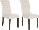 CLP Esszimmerstuhl LISBURN 2er Set Beige Chesterfield Design Bild 2