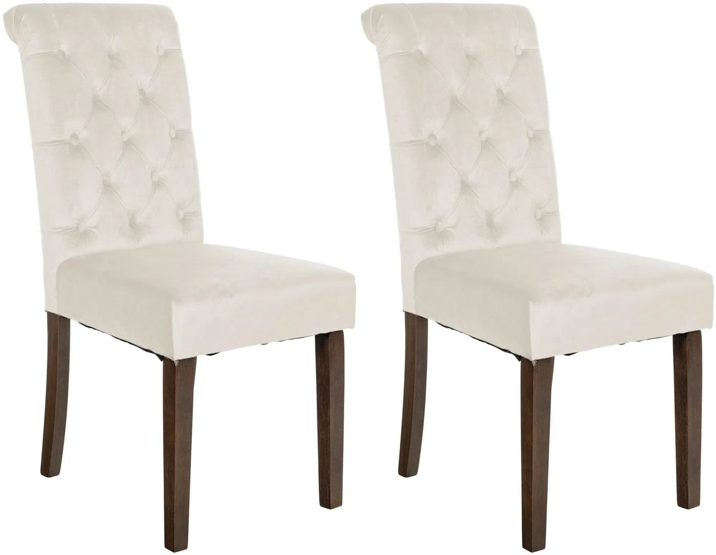 CLP Esszimmerstuhl LISBURN 2er Set Beige Chesterfield Design - Bild 2