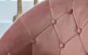 FINEBUY Samt Loungesessel Rosa Gold Drehstuhl mit Rückenlehne Bild 5
