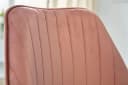 FINEBUY Drehstuhl Samt Rosa Modern Schalenstuhl mit Lehne Bild 5