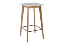 FINEBUY Bartisch Weiß Skandinavisch Eiche MDF Bild 2