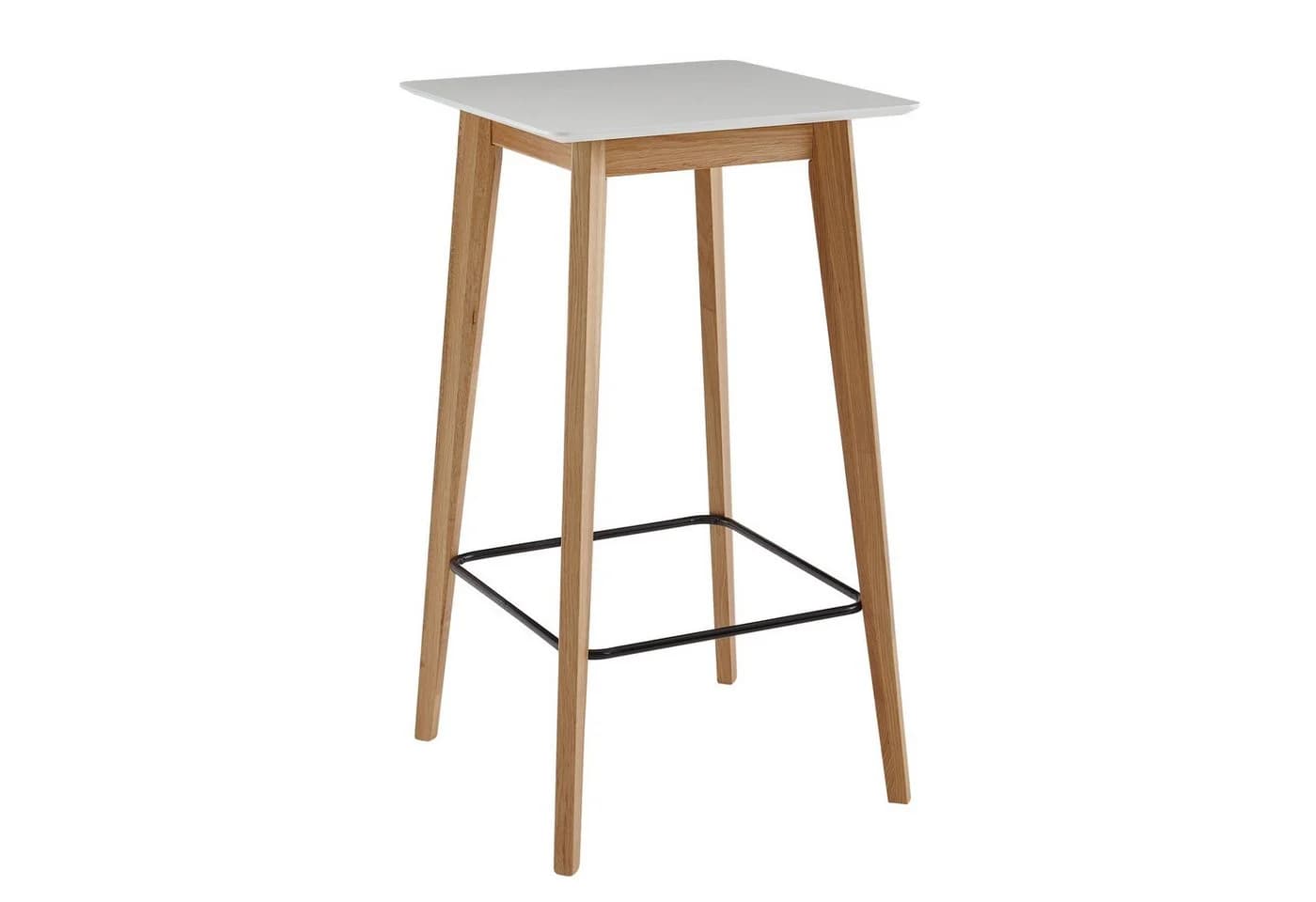 FINEBUY Bartisch Weiß Skandinavisch Eiche MDF - Bild 2