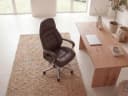 FINEBUY Chefsessel Echtleder Braun Ergonomisch XXL Drehstuhl Bild 4