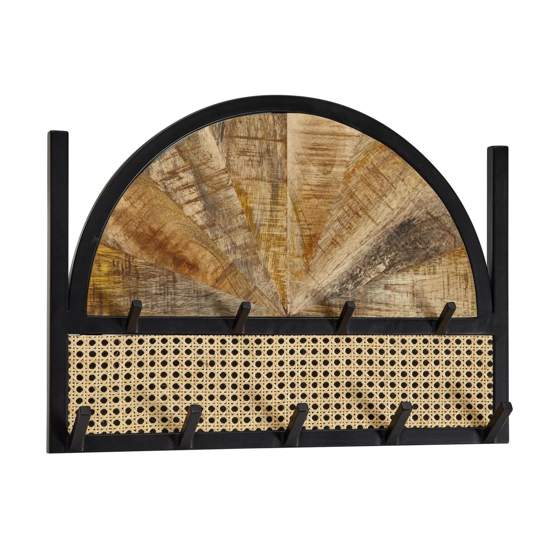 Wandgarderobe Braun Massivholz Mango
